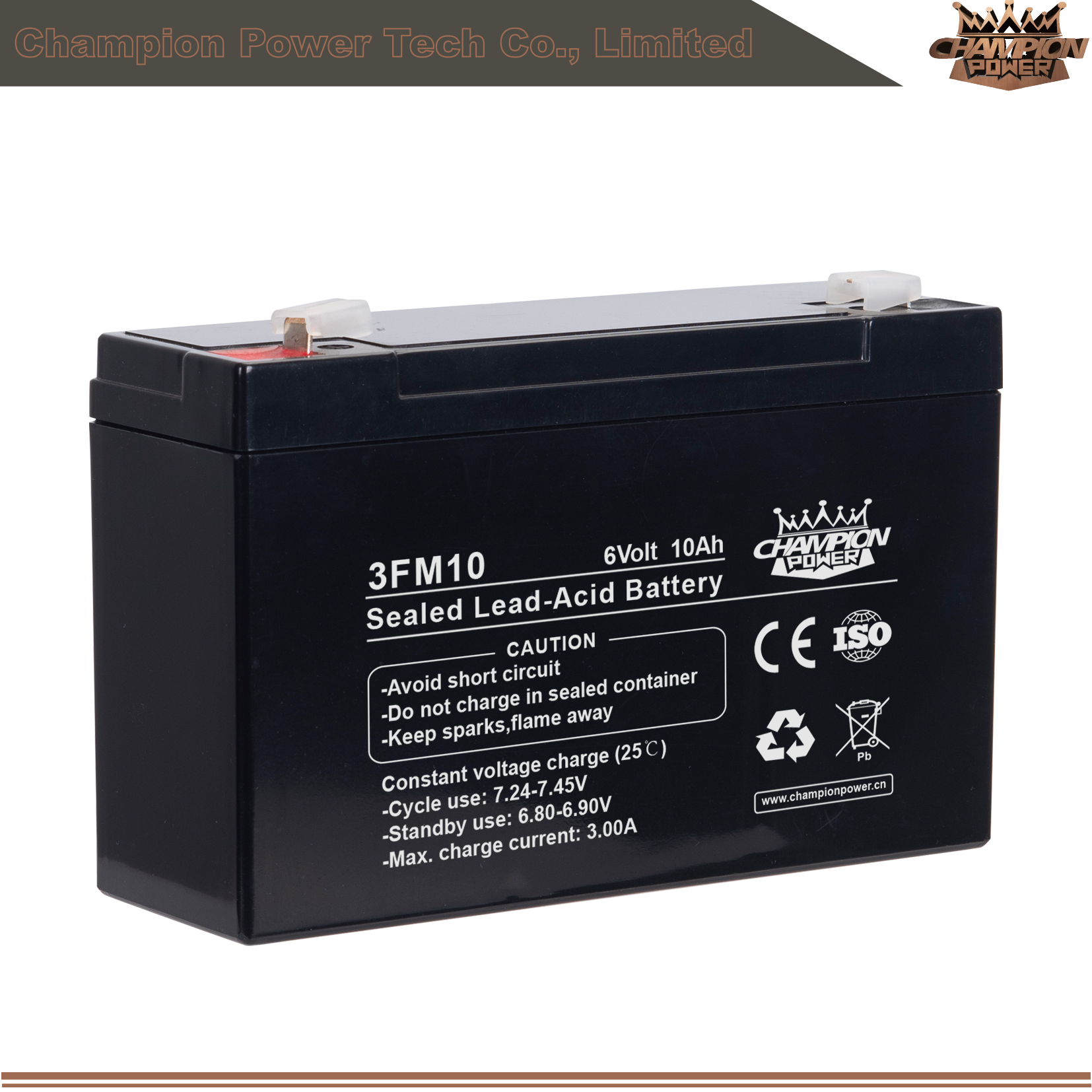 3FM10 6V10Ah AGM Battery