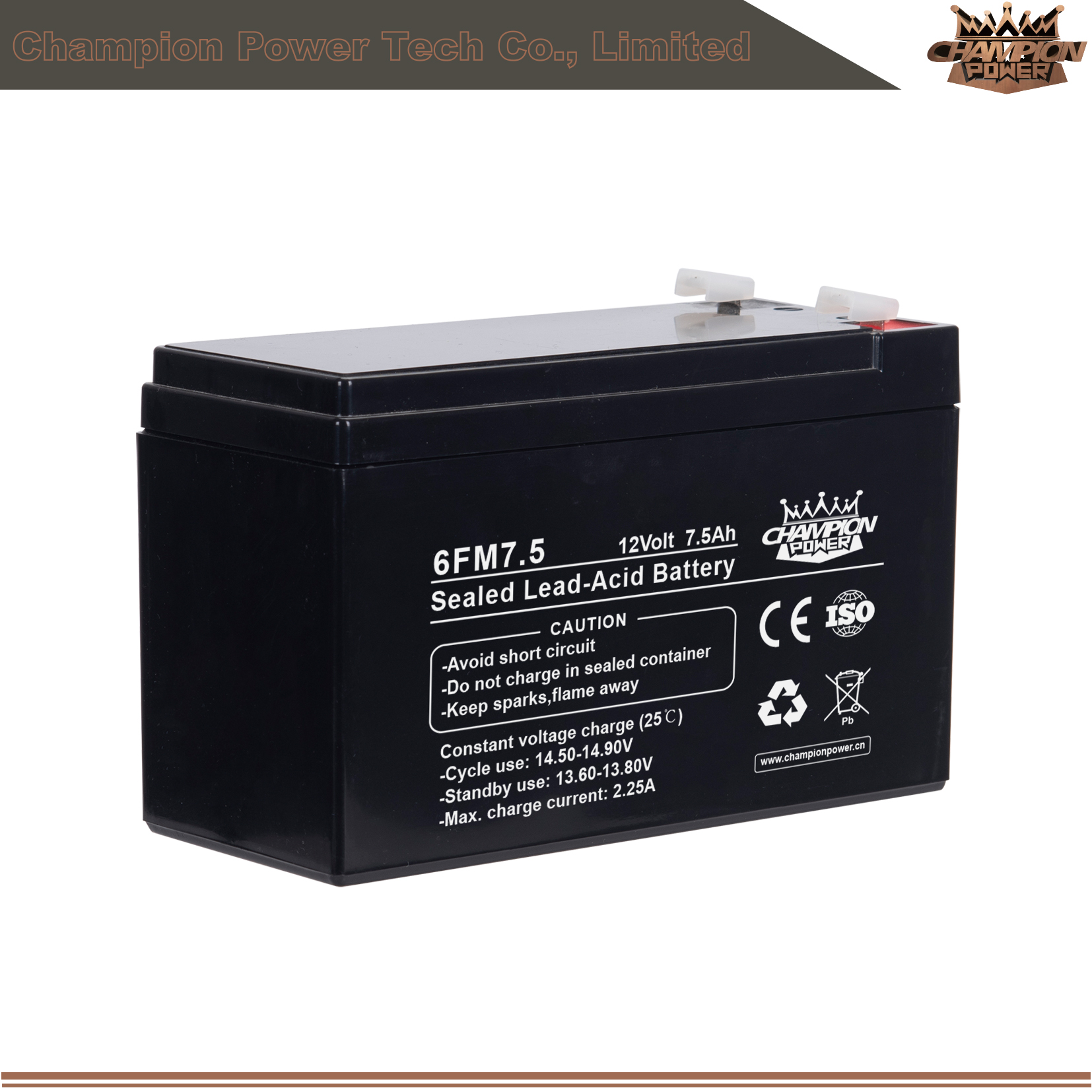 6FM7.5 12V7.5Ah AGM Battery