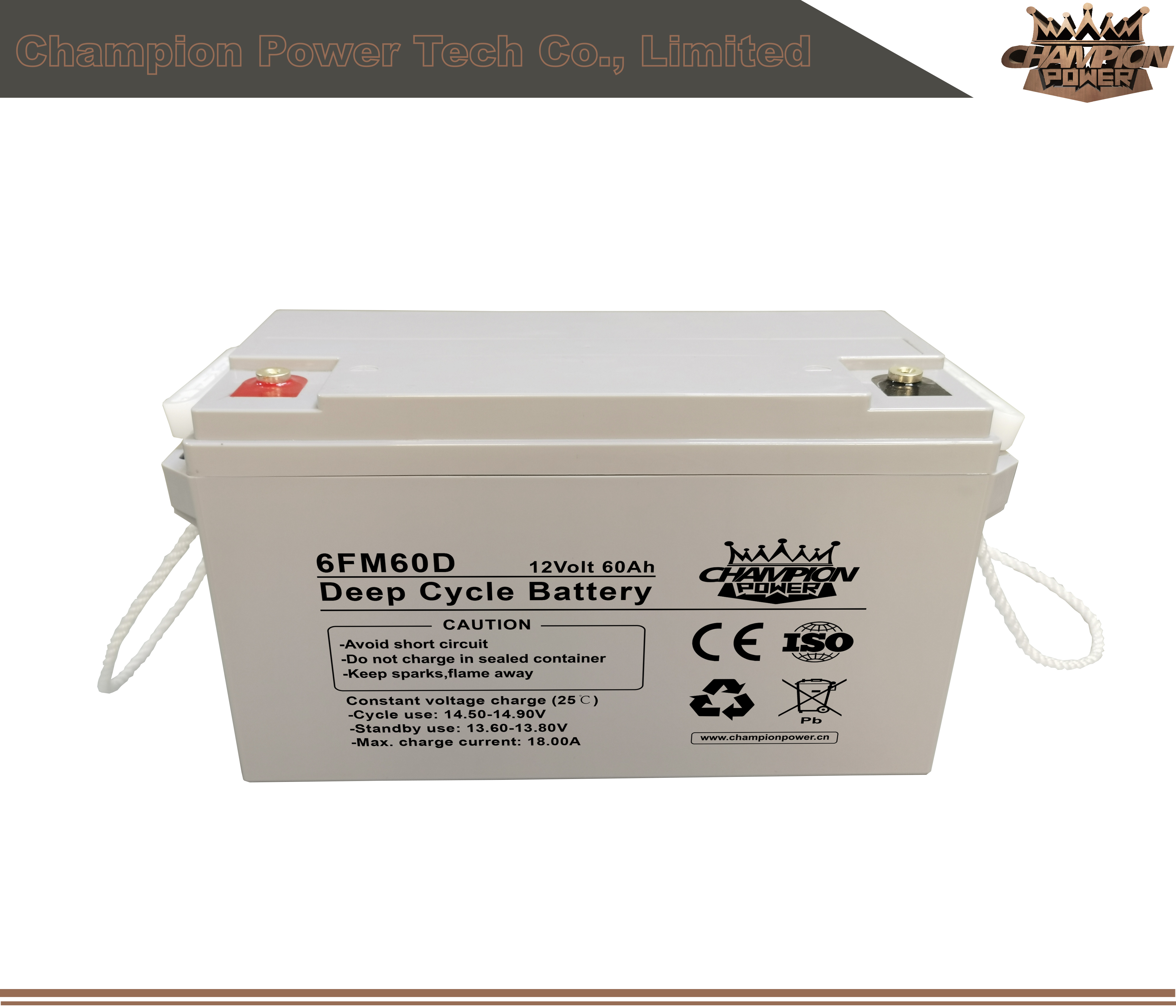 6FM60D 12V60Ah Deep Cycle Battery