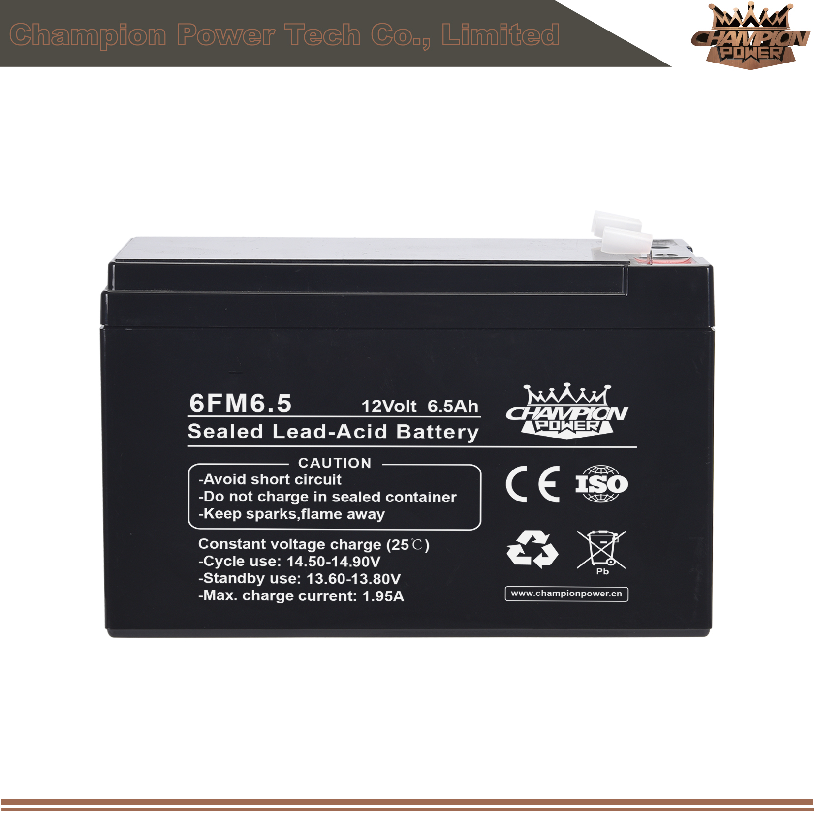6FM6.5 12V6.5Ah AGM Battery